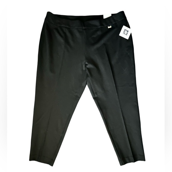 Anne Klein Pull-on SLIM ANKLE BLACK PANTS Women’s Size 3X. - Picture 4 of 11